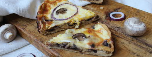 киш с грибами. Шаг 13