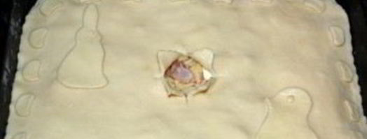 курник из слоеного теста. Шаг 2