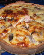 Лоранский пирог с курицей и грибами