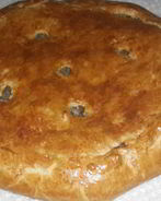 Мясной пирог с картофелем на кефирном тесте