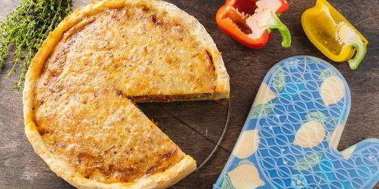 Открытый овощной пирог