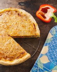 Открытый овощной пирог