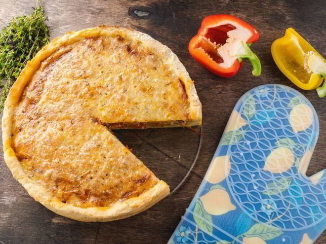 Рецепт открытого овощной пирог