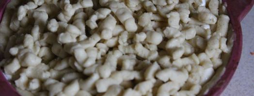 песочный пирог с творогом и хурмой. Шаг 13