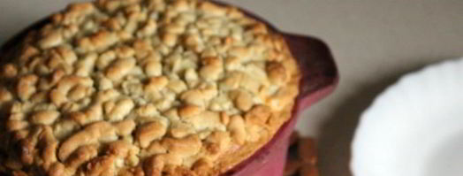 песочный пирог с творогом и хурмой. Шаг 14