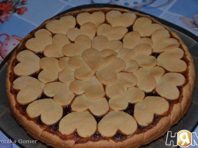 Рецепт песочного пирога с вареньем