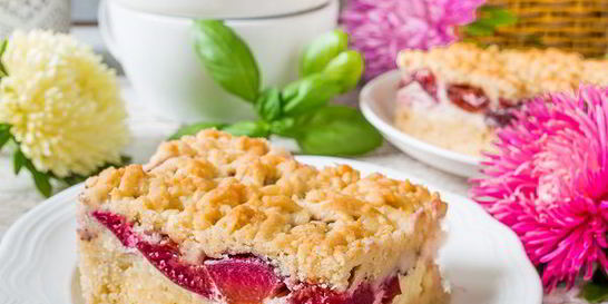 Песочный сливовый пирог