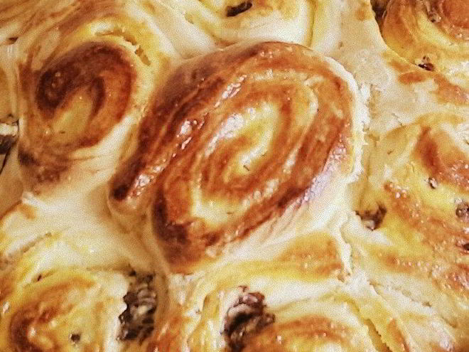 Рецепт пирога из булочек бриошь с кремом патисьер