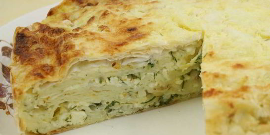 Пирог из лаваша с луком