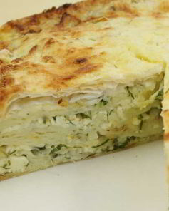 Пирог из лаваша с луком