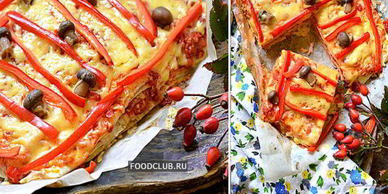 Пирог из лаваша