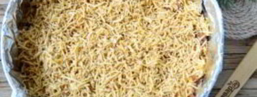 пирог из спагетти болоньезе. Шаг 6