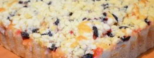 пирог на кефире с ягодами. Шаг 5