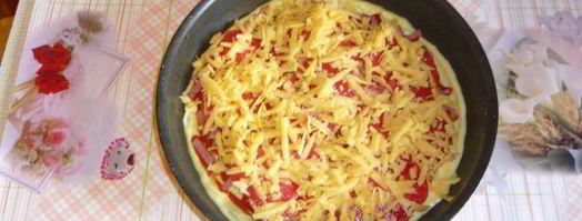 пирог на сковороде несладкий. Шаг 12