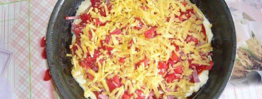 пирог на сковороде несладкий. Шаг 13