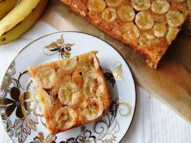 Рецепт пирога-перевертыша с бананами