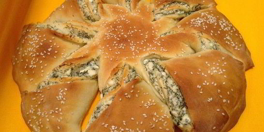 Пирог с брынзой