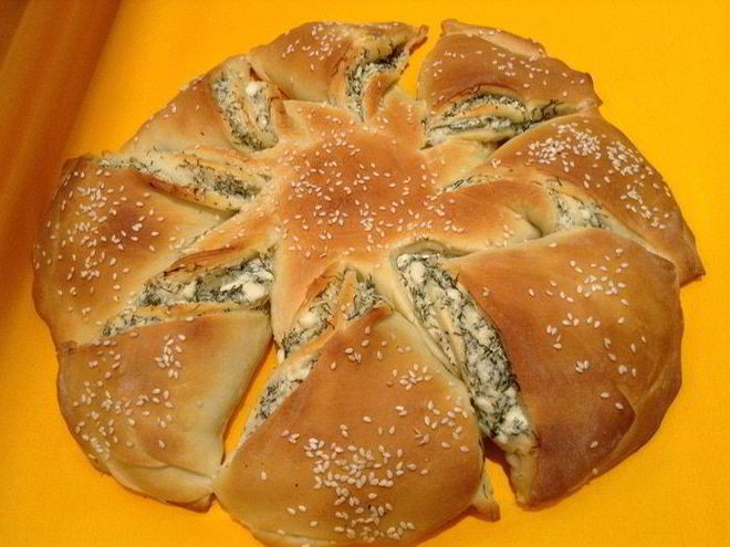 Рецепт пирога с брынзой