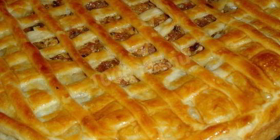 Пирог с фаршем и сыром Прощай талия