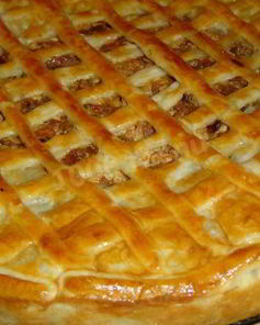 Пирог с фаршем и сыром Прощай талия