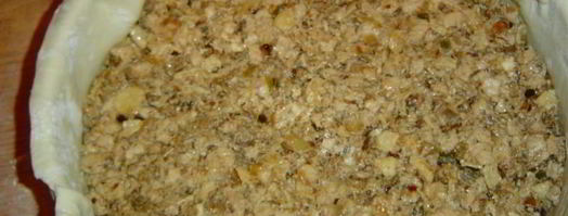 пирог с фаршем и сыром прощай талия. Шаг 8