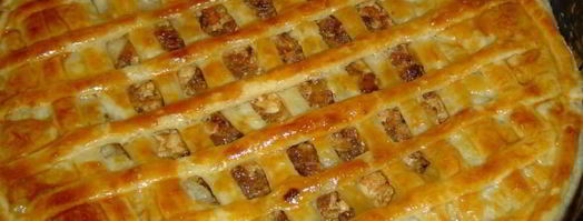 пирог с фаршем и сыром прощай талия. Шаг 10