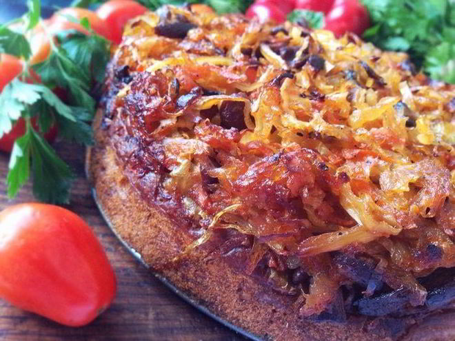 Рецепт пирога с капустой и лисичками