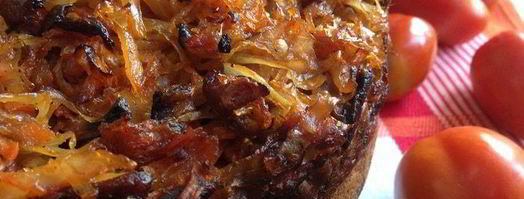 пирог с капустой и лисичками. Шаг 8