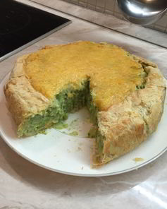 Пирог с картофелем и брокколи