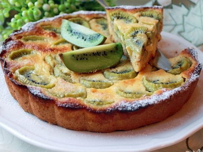 Рецепт пирога с киви в мультиварке