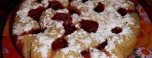 пирог с клубникой в мультиварке. Шаг 10