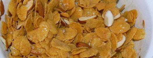 пирог с кукурузными хлопьями и миндалем. Шаг 7