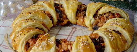 пирог с курицей. Шаг 11