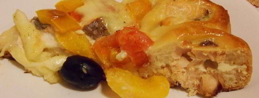 пирог с лососем и моцареллой. Шаг 22