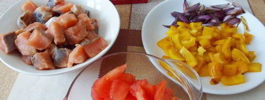 пирог с лососем и моцареллой. Шаг 8