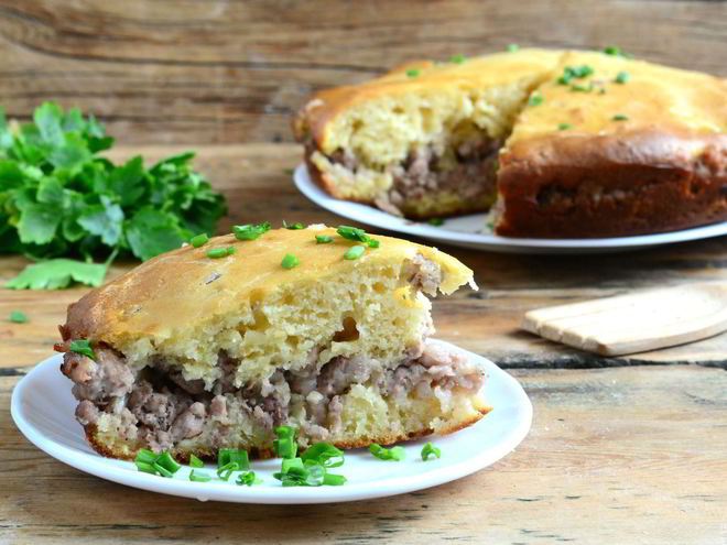 Рецепт пирога с мясом