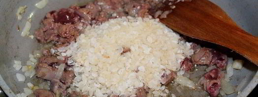 пирог с печенью, рисом и тыквой. Шаг 4