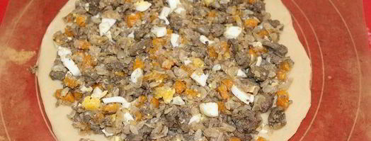 пирог с печенью, рисом и тыквой. Шаг 7