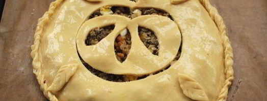 пирог с печенью, рисом и тыквой. Шаг 8