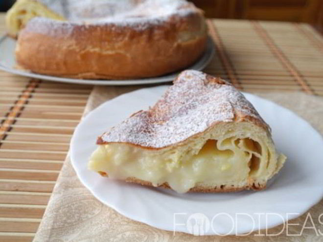 Рецепт пирога с заварным кремом