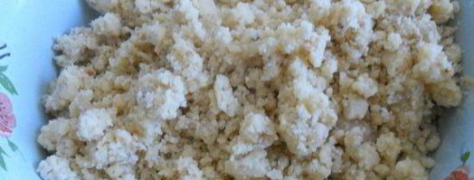 пирог со сливами и персиками. Шаг 3