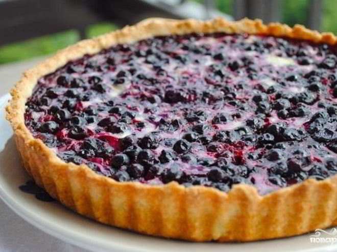 Рецепт пирога со смородиной из песочного теста