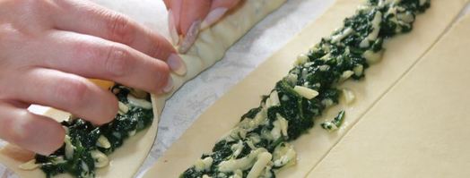 пирог улитка со шпинатом. Шаг 5