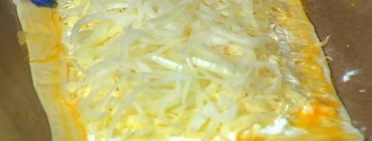 простой сырный пирог с луком. Шаг 8