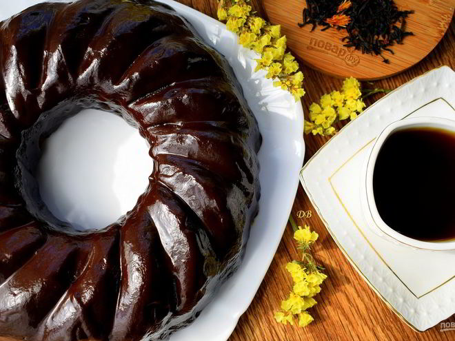Рецепт шоколадного чайного пирога