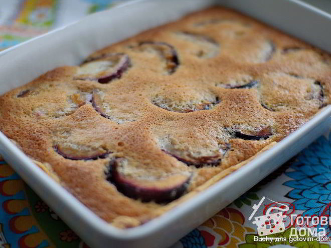 Рецепт сливового пирога