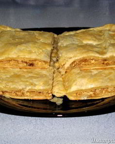 Слоеный пирог с капустой