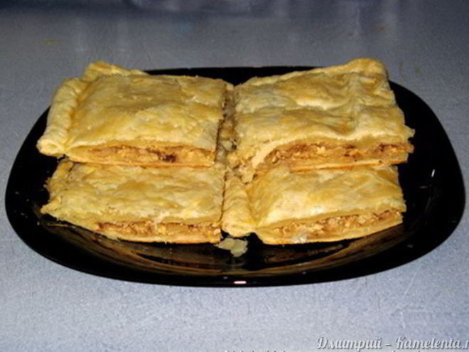 Рецепт слоеного пирога с капустой