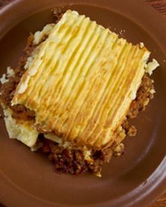 Сырный пирог с мясом