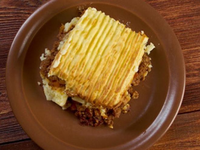Рецепт сырного пирога с мясом